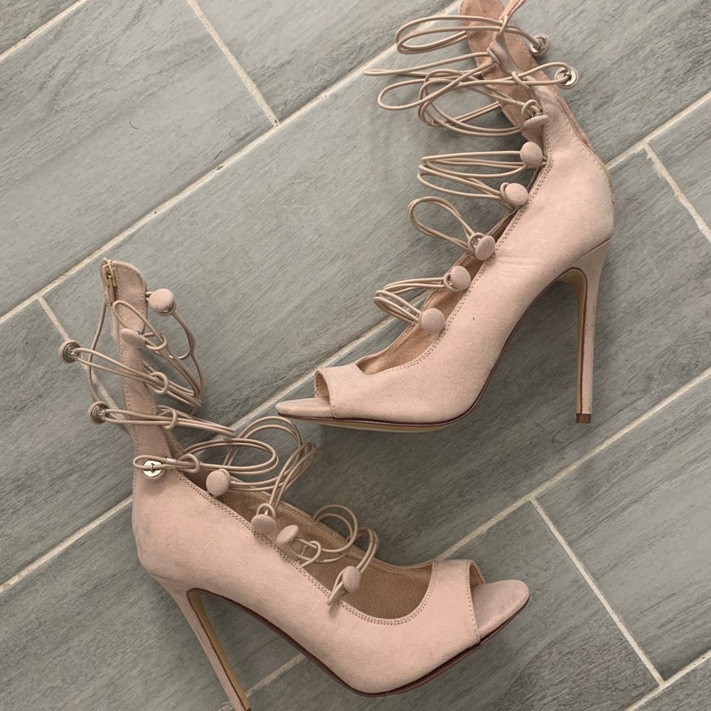 Brand new pair of bootie peep toe heels